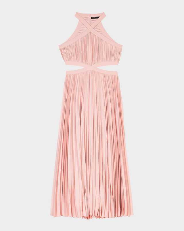 Riconil Pleated Midi Dress